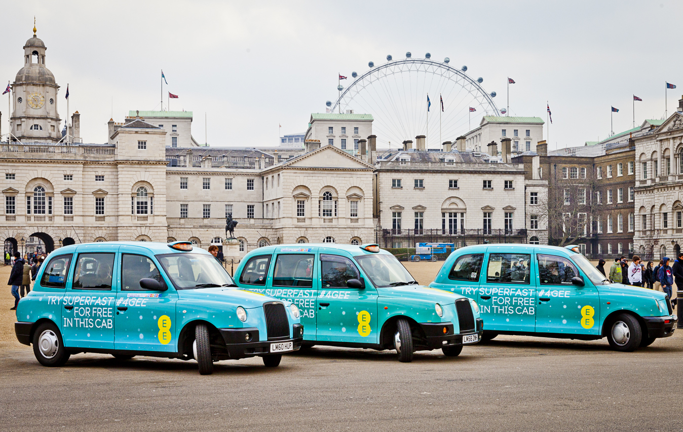 EE launches the UK’s first ever fleet of superfast 4G taxis in London and Birmingham